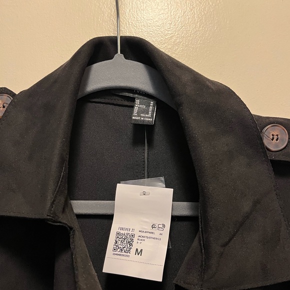 New Faux Suede Trench coat - Picture 2 of 7